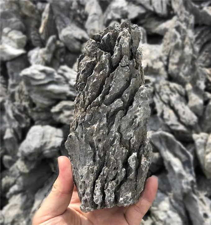 KINGRUI Natural Aquarium Rocks Seiryu Rock Stone 20lb Dragon Stone for Aquarium Landscaping Models Fish Tank Decoration Reptile and Amphibian enclosures 3 to 7 inch