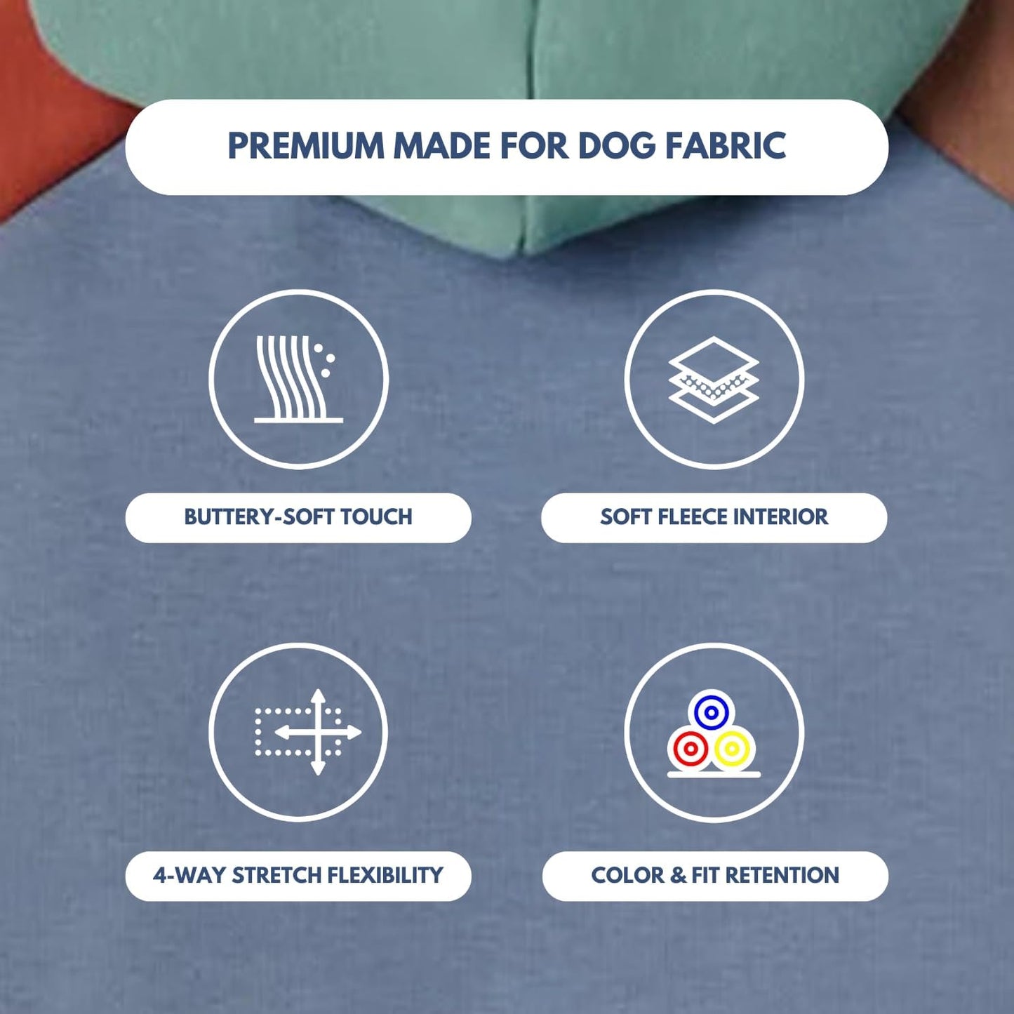 Spark Paws Dog Hoodie – Premium Dog Sweater for Small, Medium, and Large Dogs | Warm Outfits for French Bulldogs, Pitbull, Puppy, Winter Jacket Alternative - Alpine - L