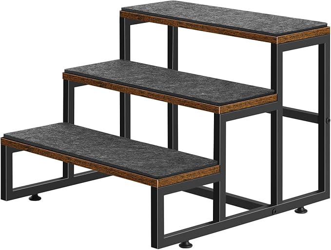 Dog Stairs for Small Dogs 3 Steps Pet Stairs Dog Stairs Steps for Couches High Beds, Non-Slip Indoor Dog Ramp, Holds Up to 100lbs