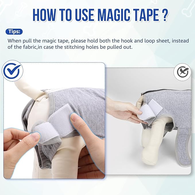 Lukovee Recovery Suit for Dogs - Zipper On Onesie for Female & Male Dogs, Abdominal Wounds Cone E-Collar Alternative, Prevent Licking - Spay Recovery Suit (Grey, XL)