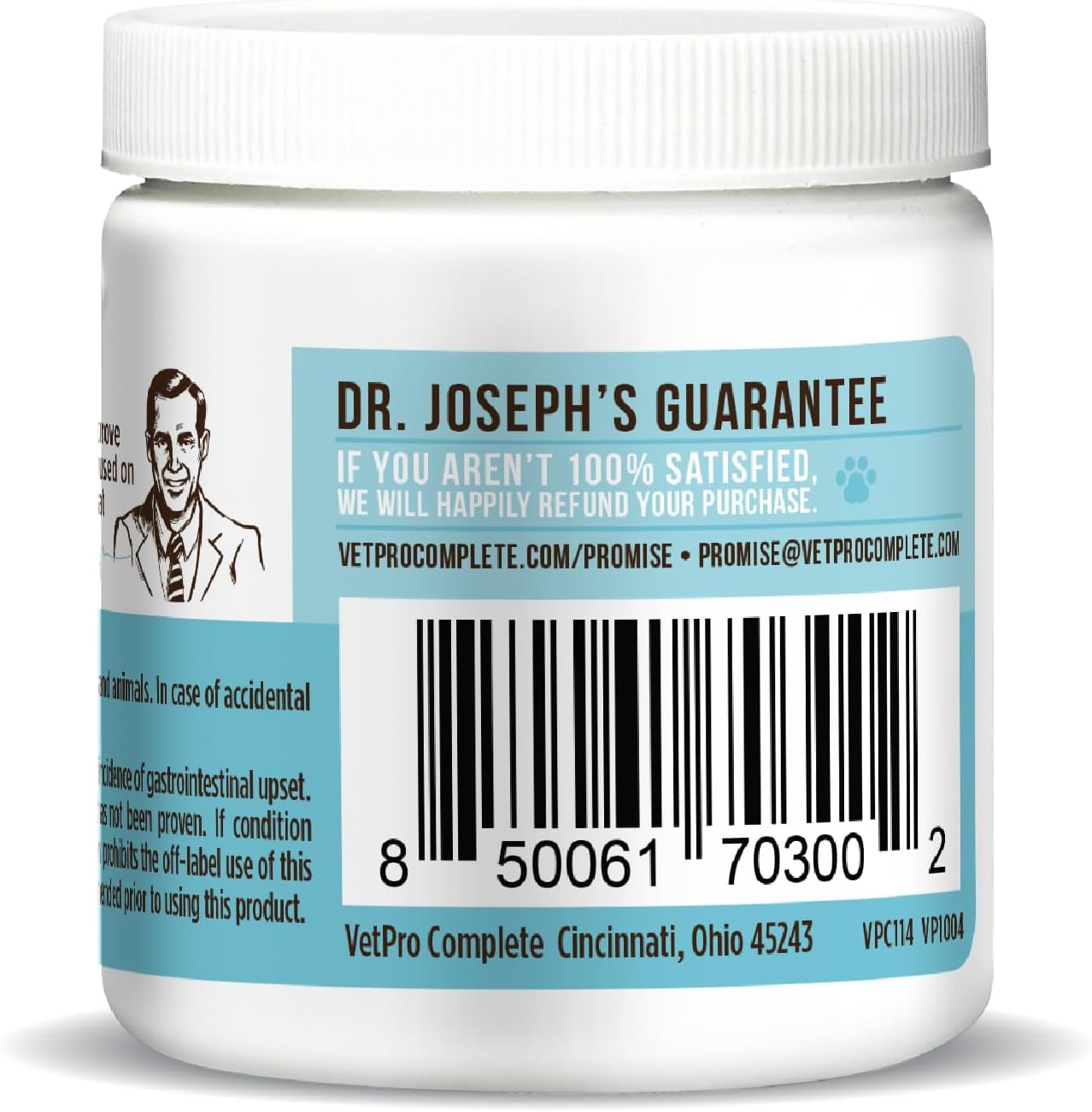Dr. Joseph's VetPro Complete Advanced Calming Aid Dog Chew Treats, 60 Count, Support for Nervous Dogs, Enhanced with Organic Hemp Seed Oil, Veterinarian Formulated