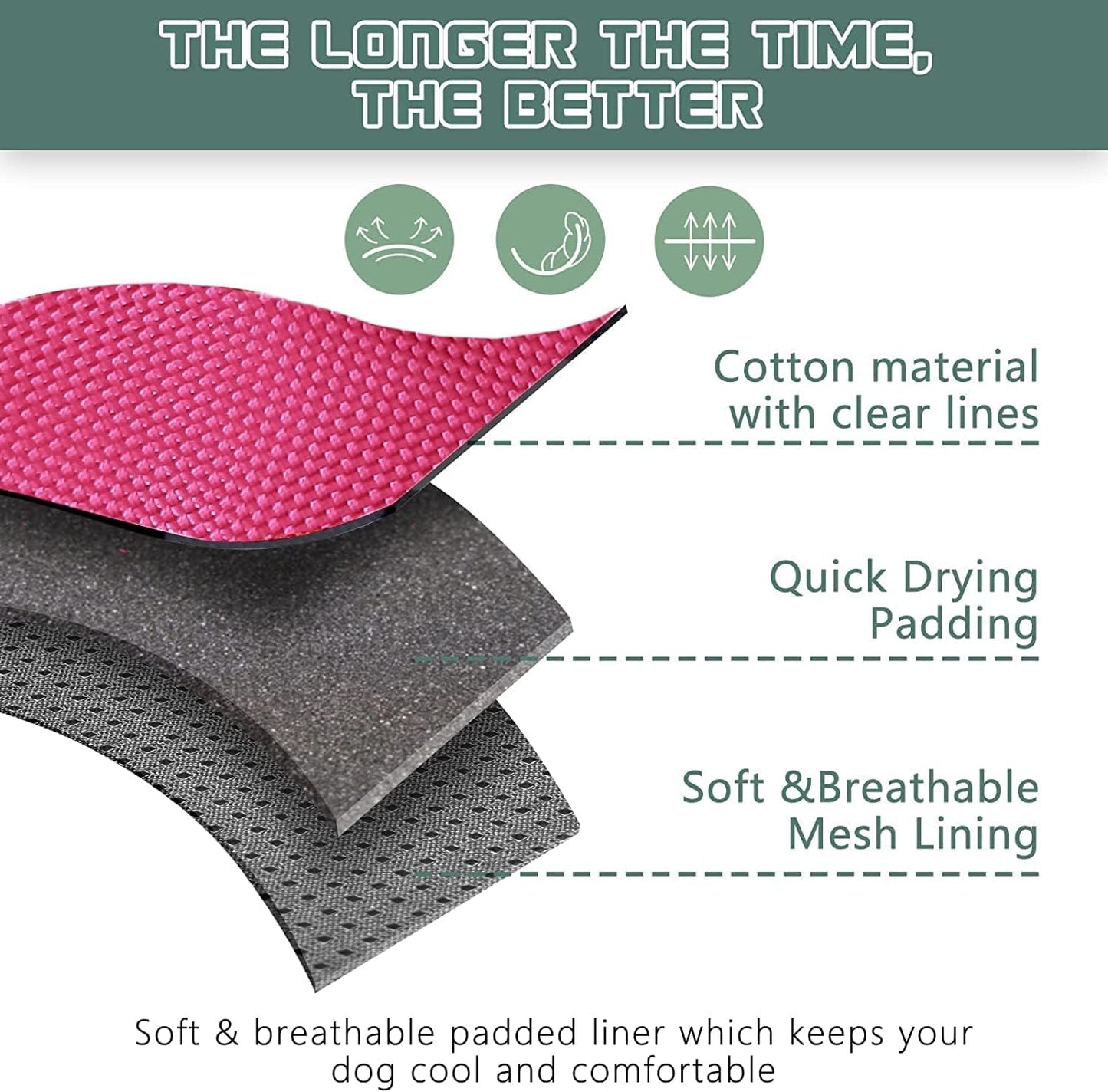 BUMBIN Tactical Dog Harness for Small Dogs No Pull, Famous TIK Tok No Pull Puppy Harness, Fit Smart Reflective Pet Walking Harness for Training, Adjustable Dog Vest Harness with Handle Rose Red XS