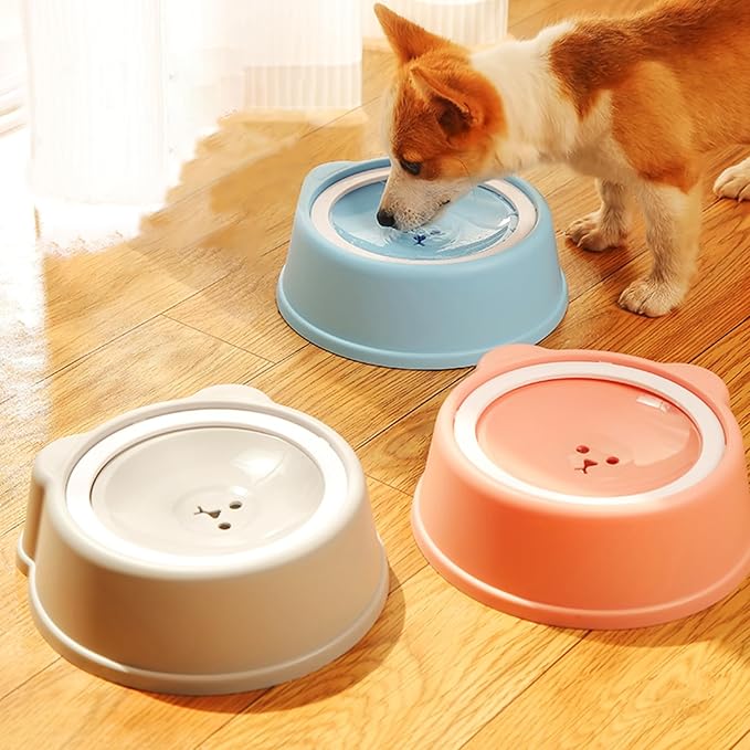 Pet Water Bowl- Portable Dog Water Dispenser, No Spill Water Bowl for Dogs with Spill-Proof Design, Perfect for Dogs and Cats, Keeps Your Pet Hydrated Anywhere (Pink)