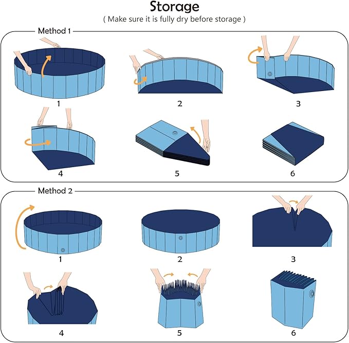 Jasonwell Foldable Dog Pool Collapsible Hard Plastic Swimming Pool Portable Kiddie & Pet Pool Doggie Wading Bath Tub for Puppy Small Medium Large Dogs Cats and Kids 63"