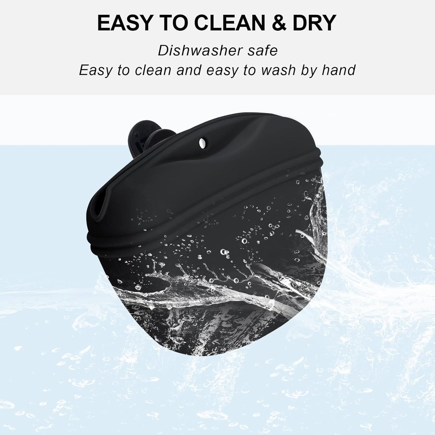 Left&Right Dog Clicker Training Kit,Silicone Dog Training Treat Pouch and Dog Clickers,Dog Treat Bag with Clicker Training for Dogs,Pet Treat Bag with Magnetic Buckle Closing and Waist Clip,Black