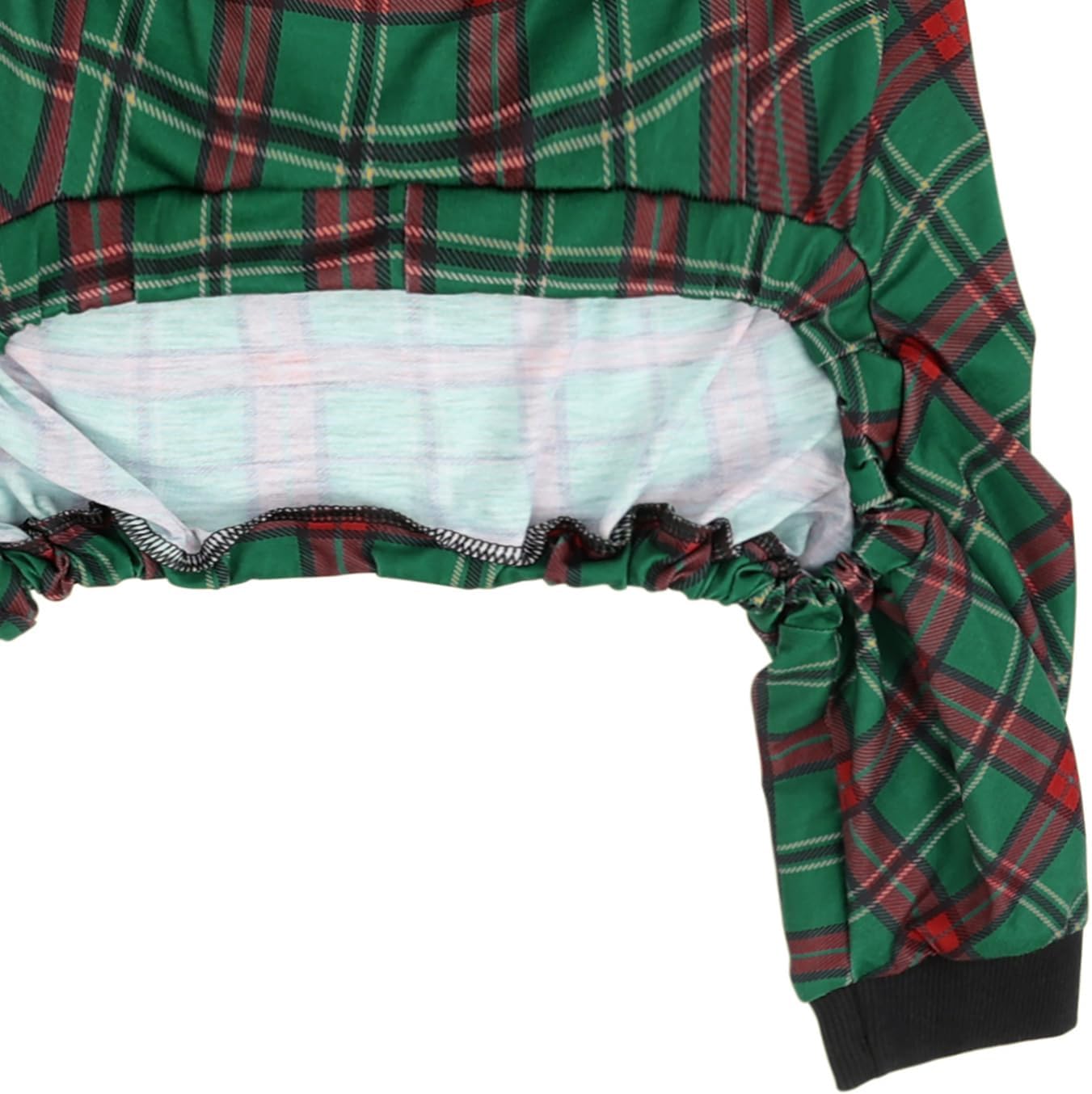 HDE Dog Pajamas One Piece Jammies Jumpsuit Pet Clothes Outfit Stretchy Lightweight Comfy Shirt Pjs for M-3XL Dogs Holiday Plaid - 2XL