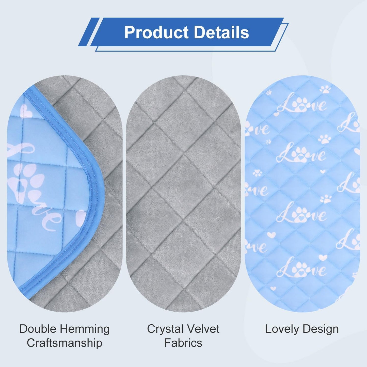 MH MYLUNE HOME Dog Cooling Mat 59" x 40" Arc-Chill Cool Fiber & Endothermic Color Changing Double-Sided Cooling & Warm Dog Mat, Foldable Washable Summer Pet Blanket