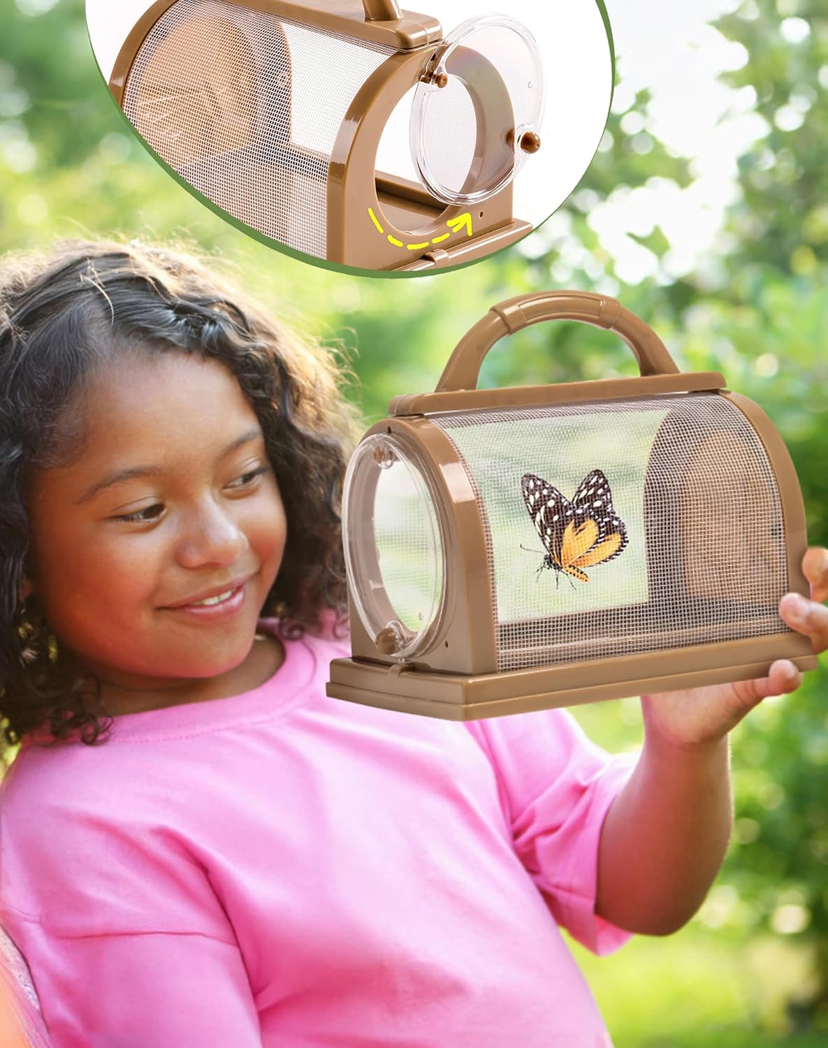 ROBUD Upgraded Kids Explorer Kit, Bug Catcher Kit with Wild Adventure Binoculars, Green Outdoor Exploration Set for Camping, Montessroi Toy for Kids Coming Closer to Nature,WRP30