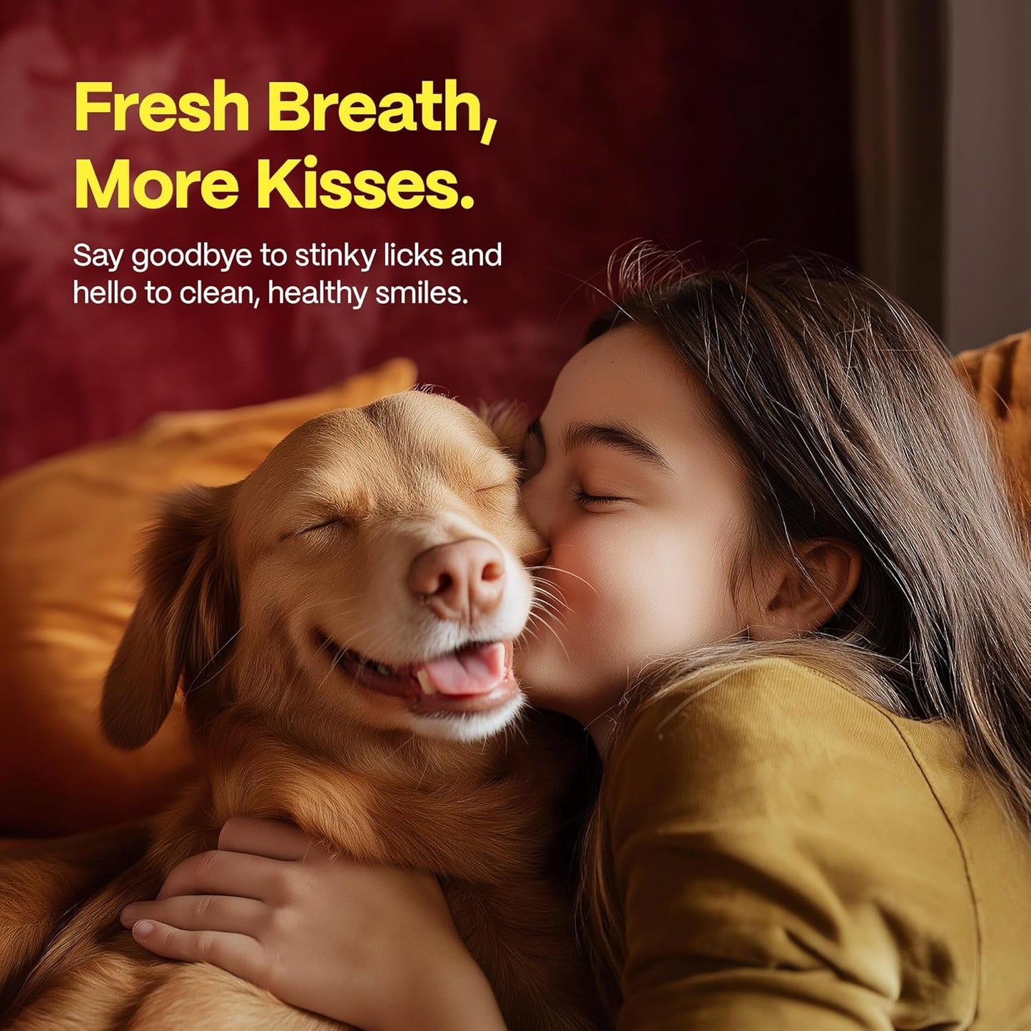 DOCO Dog Teeth Cleaning Wipes Dental Finger Wipes for Cats & Dogs Remove Plaque & Tartar, Freshen Breath, No Rinse, Easy & Effective Pet Tooth Cleaning Kit for Oral Care, Chicken Flavor, 50 Count