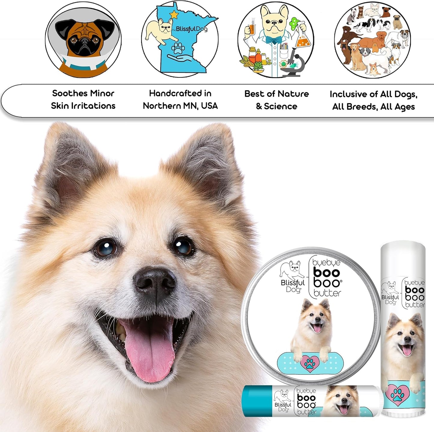 The Blissful Dog Icelandic Sheepdog Boo Boo Butter, 1 Ounce