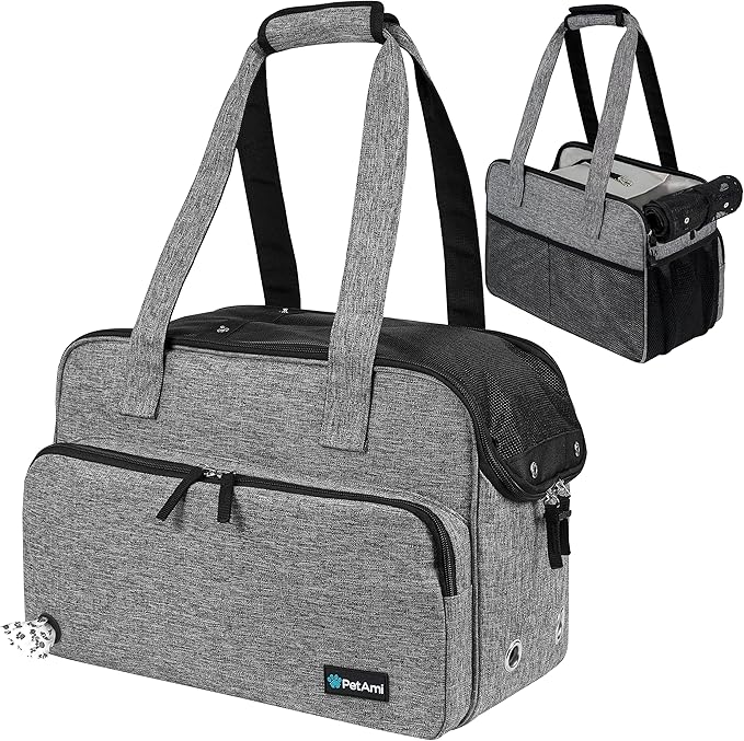Luxury pet carrier and travel bag for dogs with secure design by OpulentPaws