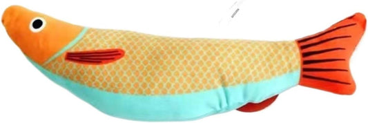 Cat Toys for Bored Indoor Adult Cats - Catnip Toys for Mental Stimulation, Interactive & Durable Kicker Toys for Solo Play, Best for Lazy Or Senior Cats (Yellow)