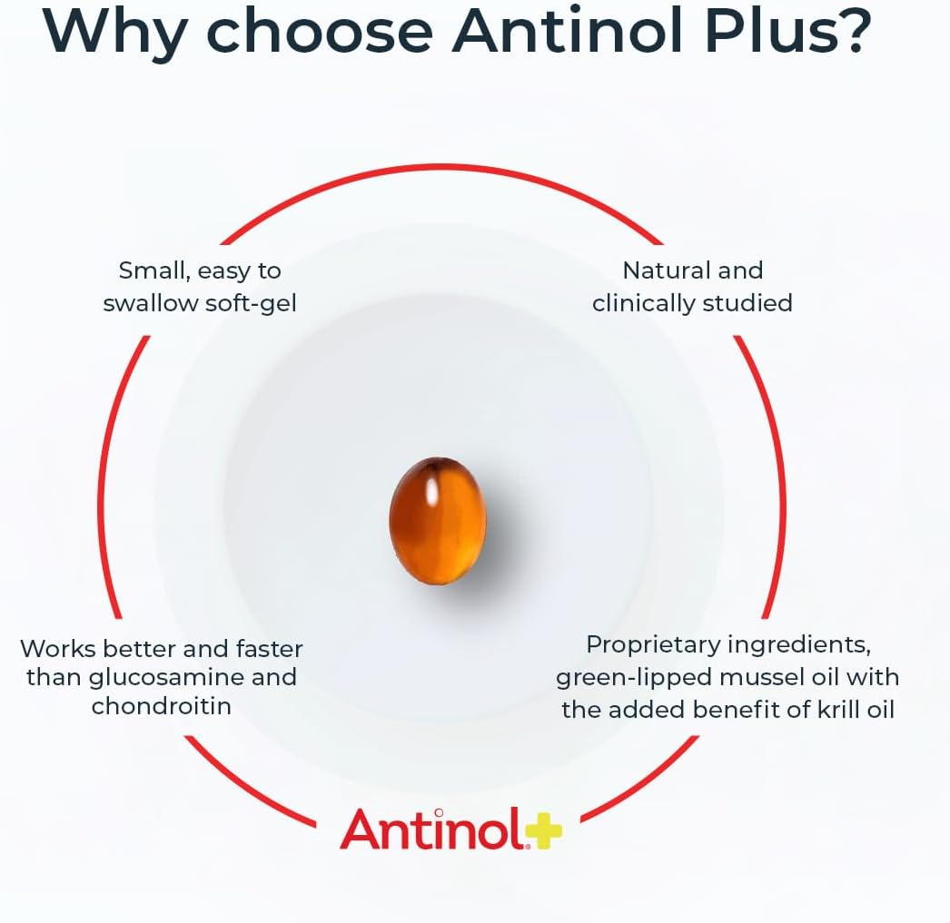 Plus, Mobility, Hip, and Joint Supplement for Dogs, Green-Lipped Mussels and Krill Oil - Dog Joint Supplement, Better and Faster Than Glucosamine and Chondroitin, 90 Soft Gels