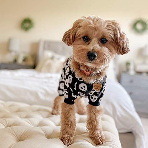 CuteBone Dog Halloween Pajamas Puppy Onesies Small Dogs Soft Pjs Coat Cat Apparel Comfy Pet Christmas Clothes Outfit Doggie Bodysuit P11XL