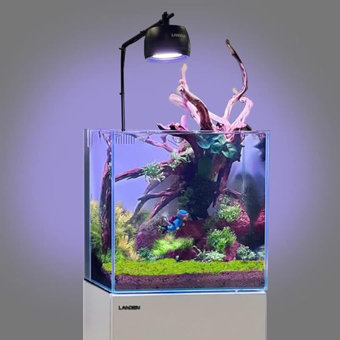 LANDEN Red Lava Stones (16lbs,3~10inch,11pcs) Aquarium Rock for Aquascaping Terrariums, Paludariums,Vivariums, Reptile and Amphibian Enclosures, Fish Tank Decoration Landscape Stone