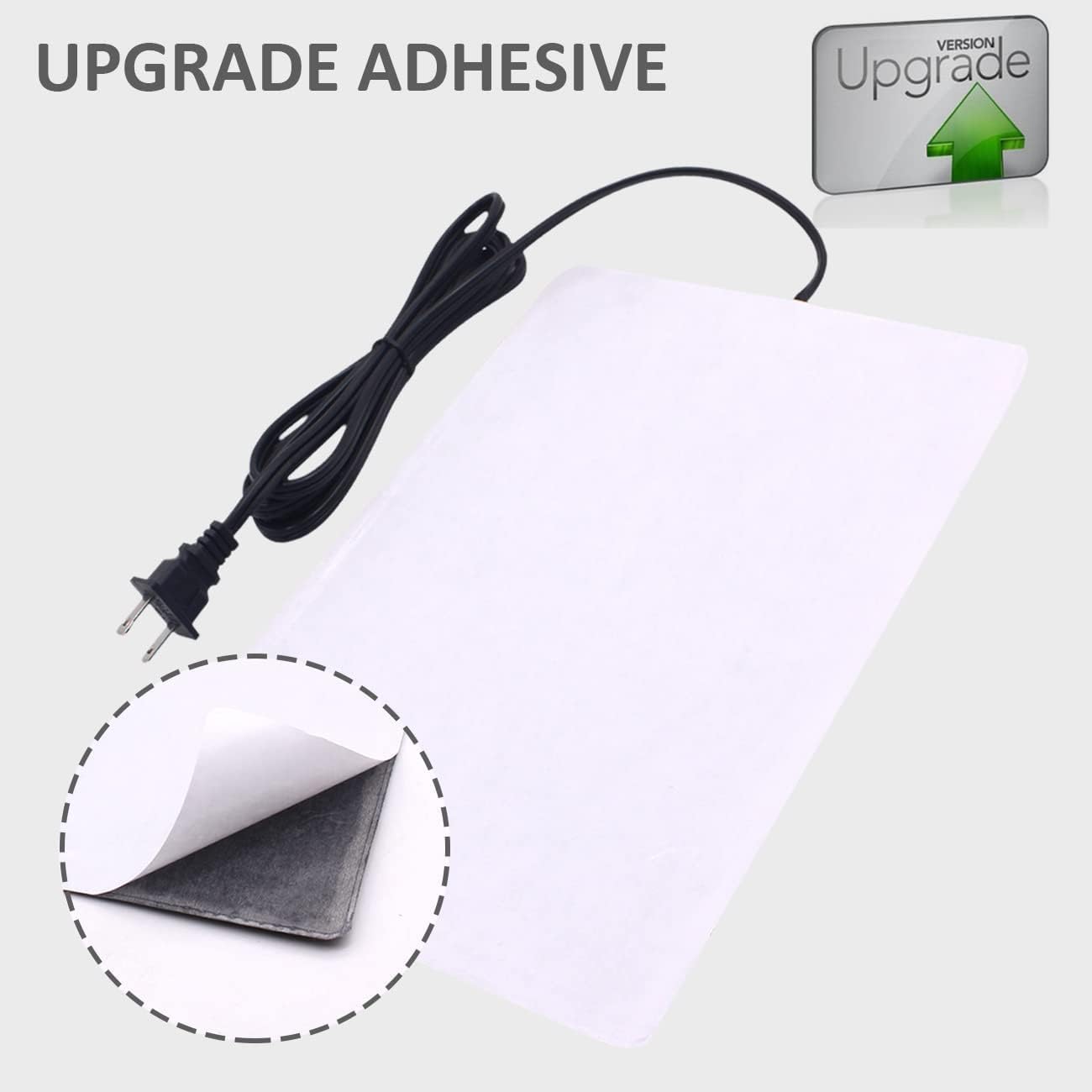 Aiicioo Reptile Heating Pad - Hermit Crab Heater Heat Mat for Reptiles Snake Lizard Terrarium 16 Watt