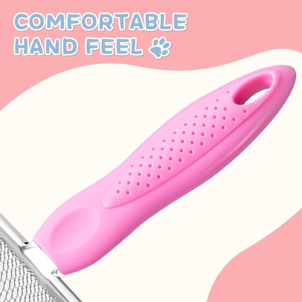 Cat Litter Scoop,Sturdy Litter Cleaner Corner Shovel,2Pcs Stainless Steel Mesh Litter Shovel,Easy to Clean Reptile Terrarium Sand Waste,Beach Shovel(2 Pcs Pink)