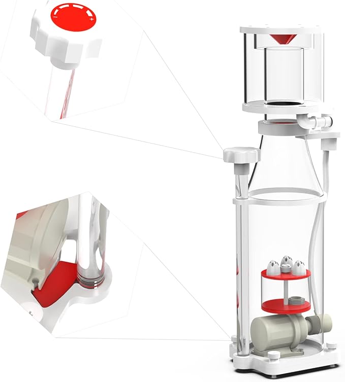 MagTool Aquarium in-Sump DC Protein Skimmer, with Controllable DC Pinwheel Pump for Up to 50-100Gal Reef Tank (N100 Plus)