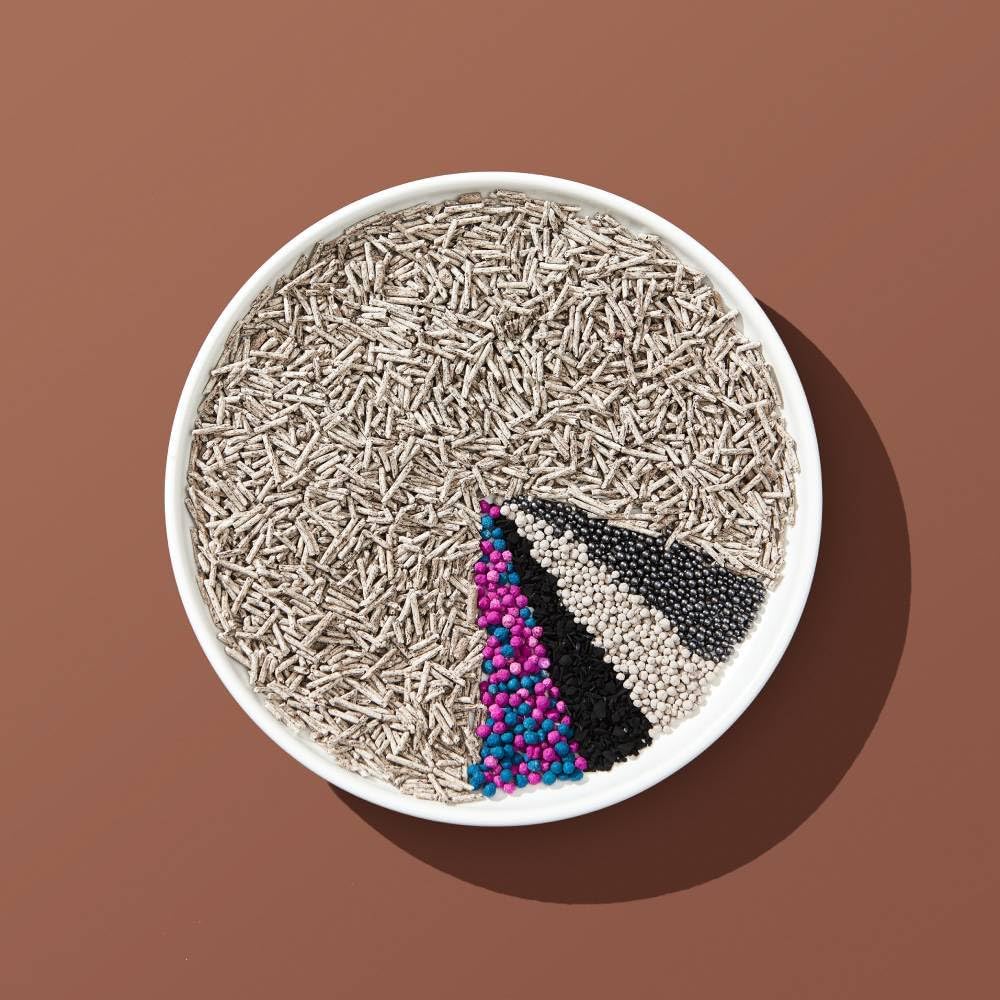 Mixed Tofu Cat Litter, Heavy Duty Flushable Kitty Litter, 5.5Lb/88Oz Coffee 1 Pack