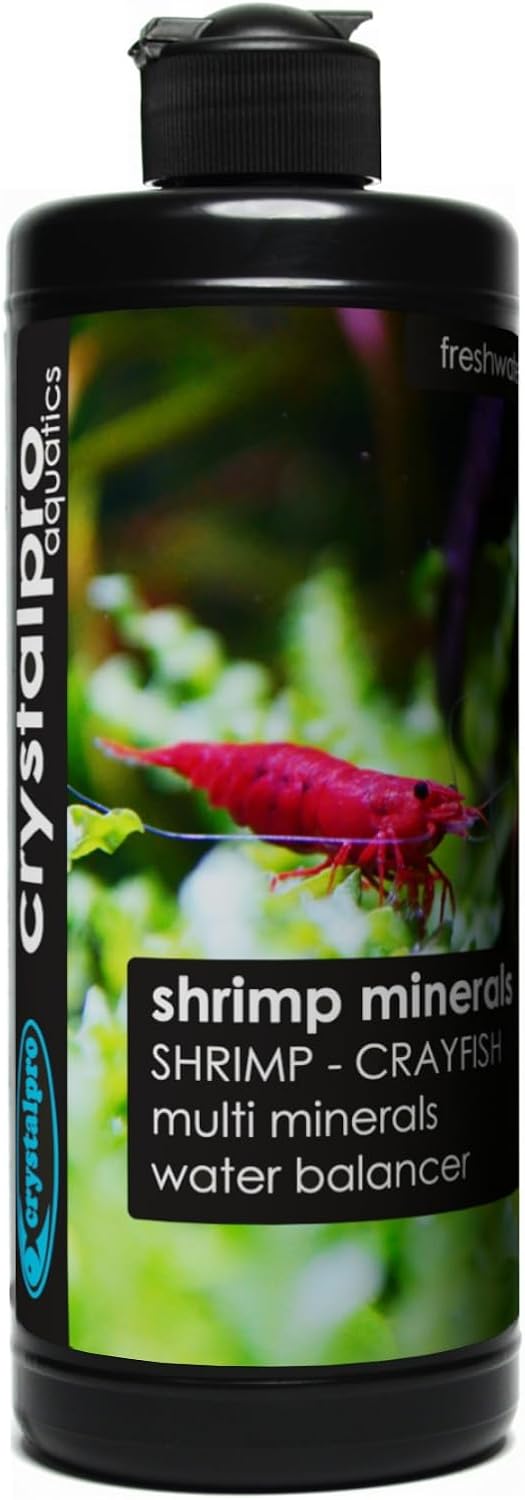 Shrimp Minerals 16.9 Oz – Liquid Aquarium Salt & Trace Elements for Freshwater Shrimp Tanks – Supports Caridina & Neocaridina – Molting & Breeding Additive – Invertebrate Tank Conditioner