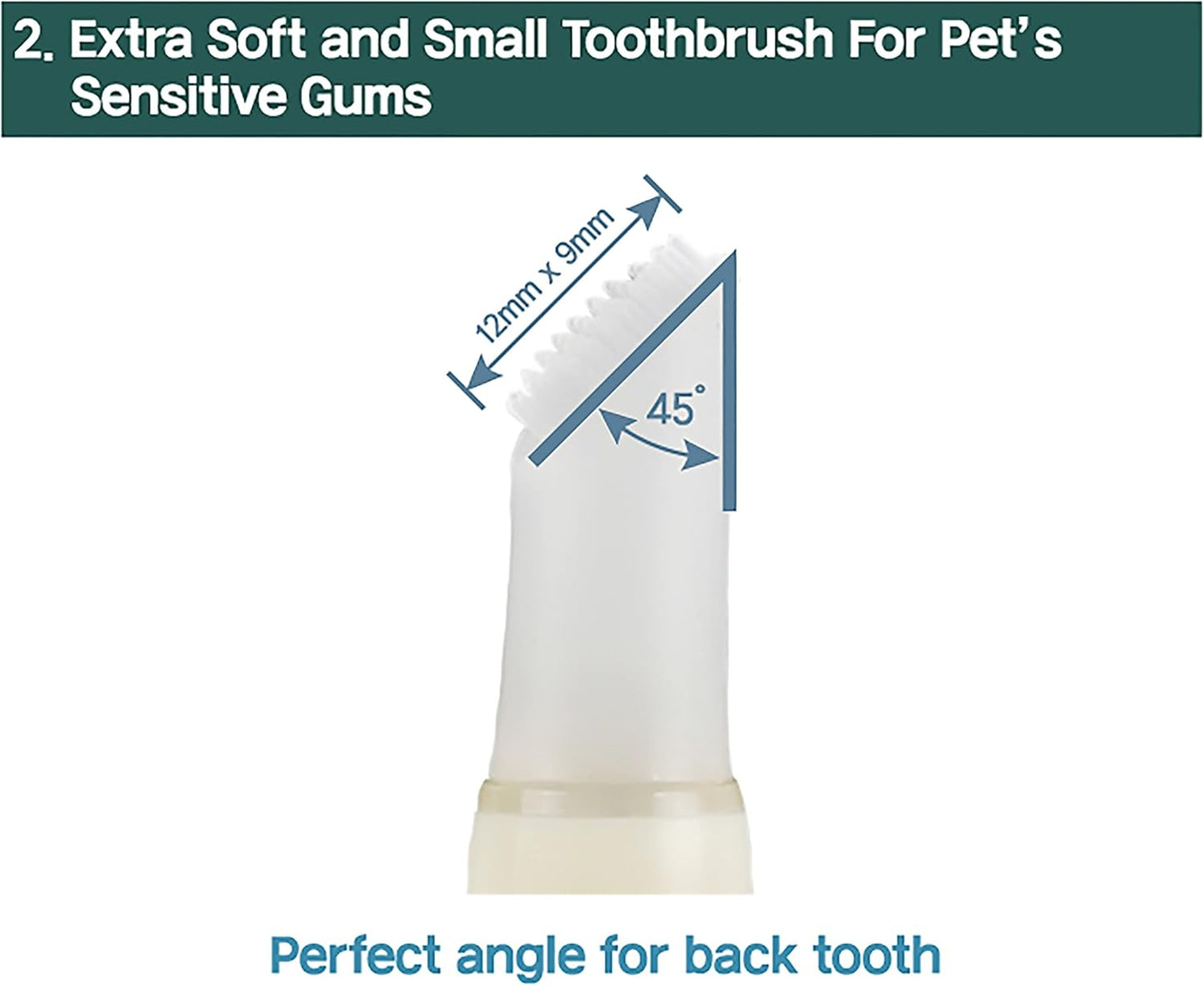 Cat Toothbrush & Toothpaste Kit – Flavor-Free Dental Gel for Cats – Finger Brush & Handle for Daily Oral Care – Plaque & Tartar Cleaning for Kittens and Adult Cats (1 Pack, 3 Count)