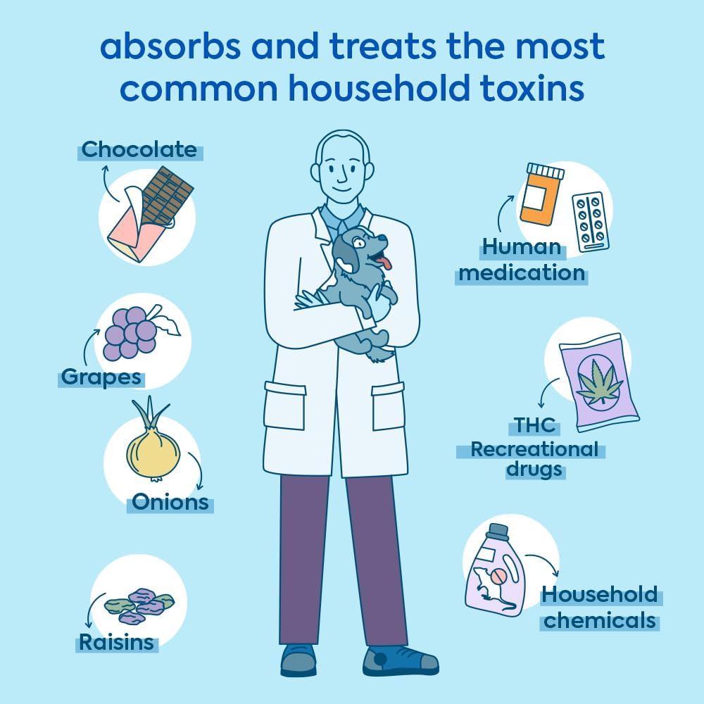 ReadyRESCUE - Dog First Aid Kit Essential - Activated Charcoal Detox for Dogs, Cats, Pets - Animal First Aid Kit - Dog Medical Emergency Kit - Dog Travel Essentials - 30g (3 Vials of 30g)