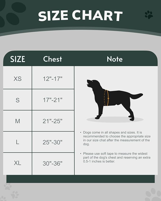 MIDOG No-Pull Dog Harness | Adjustable & Reflective Pet Harness Leash Set for Small Medium Large Dogs Walking, Training| No Choke, Front Clip, Soft Padded Vest with Easy Control Handle - Green, XL