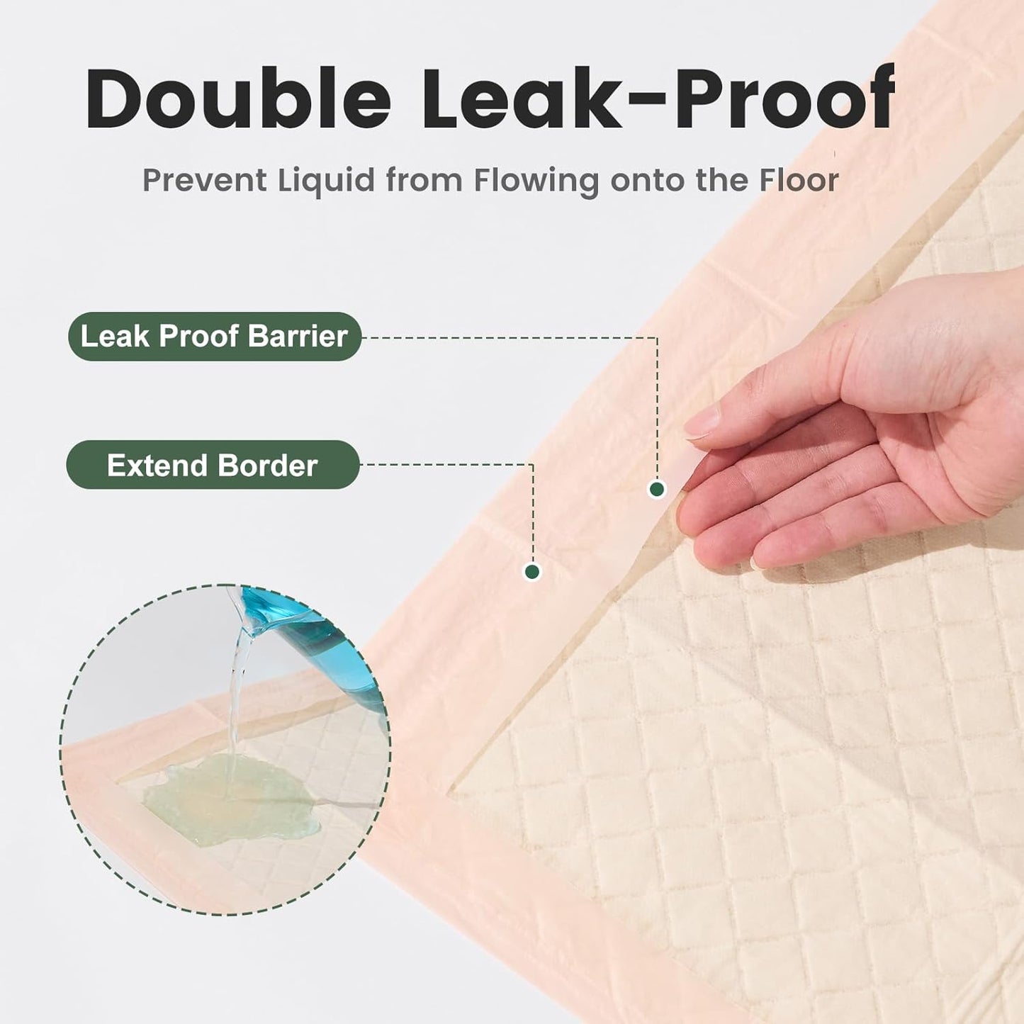 Gardner Pet Disposable Puppy Pads XL, 28"x34" Pee Pads for Dogs, Super Absorbent & Leak-Proof Full Edge-Wrapping Dog Training Pads, Extra Thick Puppy Pee Pads, Dog Pee Pad Potty Pads for Dogs 30 Count