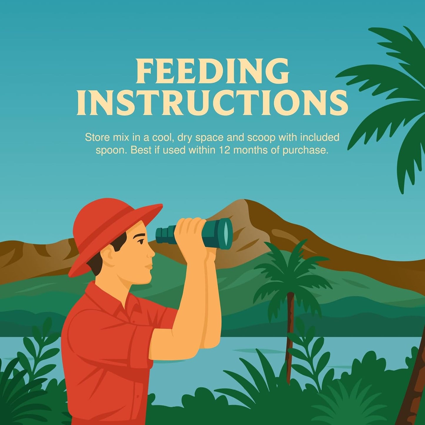 100% Organic Parrot Food – Premium Bird Seed Mix with Oat Groats, Buckwheat, Amaranth, Super Veggies & Seeds – Reusable Tin + Stainless-Steel Scooper – Made in USA, Human Grade Ingredients (1lb)