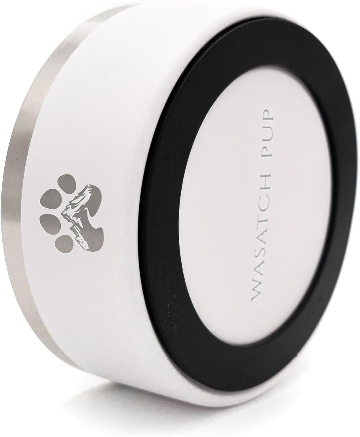 Stainless Steel Dog Bowl for Small-Large Dogs | Double Wall Insulated, Non-Slip Base Heavy Duty Water and Food Bowls for Dogs & Cats | Pet Safe BPA Free & Dishwasher Safe | 64 Oz - White