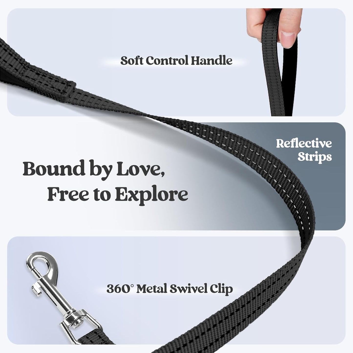 rabbitgoo Dog Harness Small Sized and Leash Set, Step in Soft Light Puppy Vest, Breathable Mesh Pet Harness, Reflective for Safe Easy Walking, Black M