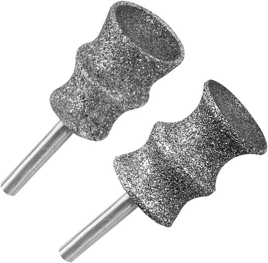 Diamond Dog Nail Grinder Attachment,1/8'' Pet Nail Grinder Wheel for Dremel Dog Nail Grinder, Diamond Rotory Bit for Dogs&Pets Nail Care,2-Pack（Large B+D）