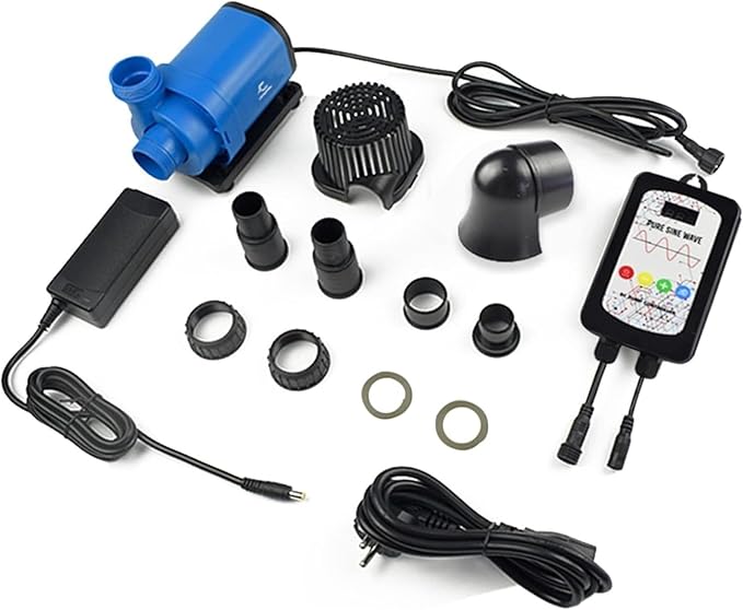 CONQUERALL 3960GPH 90W 22.5ft DC Adjustable Flow Submersible Return Pump Durable 3 Year CHS-15000 Water Pump for Freshwater, Fish Tanks, Aquaculture,KOI Pond, Aquaculture Fish Farm