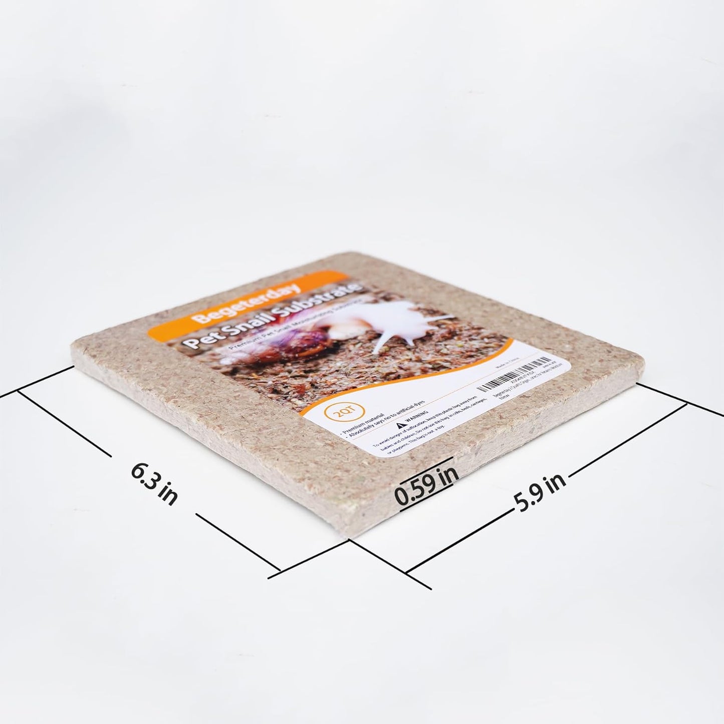 2 Quarts Organic Fiber Substrate for Pet Snail, Ideal Snail Terrarium Accessories for Retains Moisture