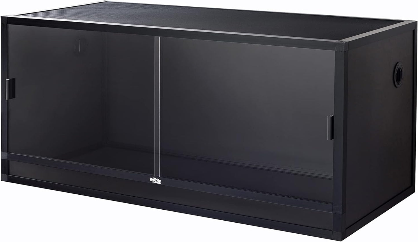 4x2x2 (120 Gallon) Bearded Dragon Enclosure V2 PVC Panels, Glass Doors, Lightweight, Easy to Assemble, Heavy Duty Screen, Aluminum Frame