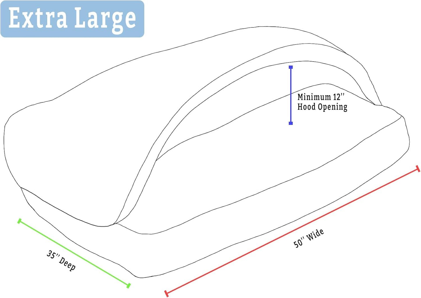 Snoozer Pet Products Luxury Rectangle Cozy Cave Dog Bed with Microsuede, Showdog Collection, Extra Large, Merlin Camel