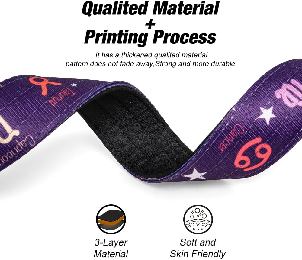 TSPRO Tactical Dog Collar 1.5 Inch Wide Thick Dog Collars with Heavy Duty Metal Buckle, Durable, Strong, Adjustable for Medium to Large Dogs (Rainbow L)