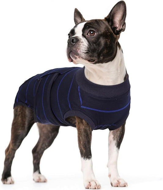 Kuoser Recovery Suit for Dogs After Surgery,Dog Surgery Suit Female Male Spay,Neuter Anti-Licking Dogs Onesie,Abdominal Wound Skin Disease Dog Surgical Suit Snugly Pet Collar Alternative Vest Bodysuit