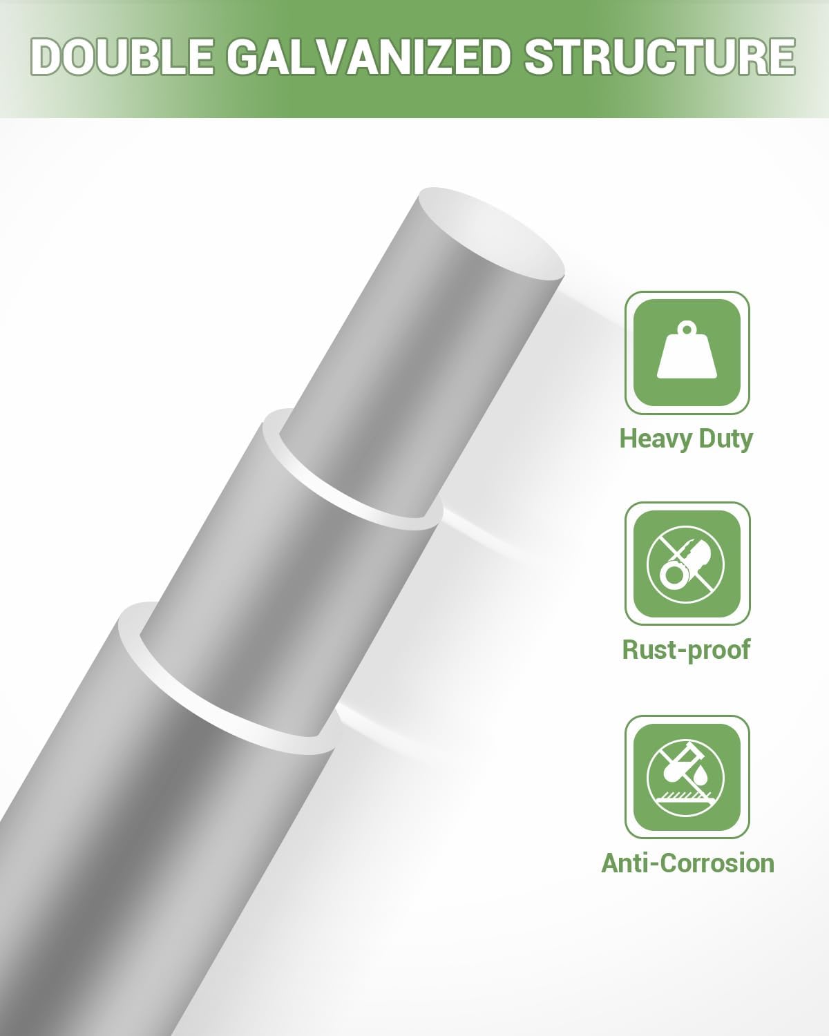 Cattle Farm Fence, 4ft x 328ft Galvanized Wire Fencing for Goat Deer Hog Yard Livestock Animals Protection