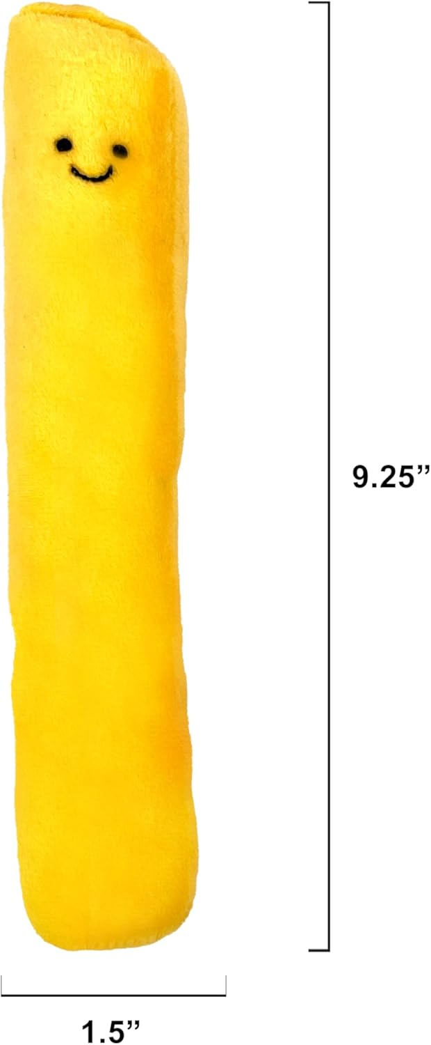 TONBO Soft Plush Small Cute and Cozy Nature Dog Cat Bed, Washer and Dryer Friendly (French Fries)