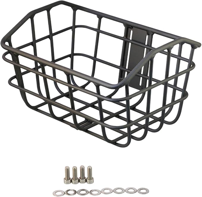 Basket Black Front Sturdy Construction Aluminum Alloy Large Capacity Accessories Cargo Container for Pet Transport
