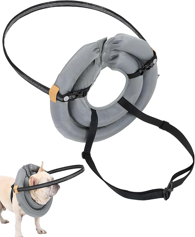 Blind Dog Harness, Lightweight Collar for Dogs&Cats, Adjustable Blind Dog Collar Harness, Pet Anti-Collision Ring for Blind, Eye Injury, Vision Impairment Pets for Protective & Build Confidence XXL