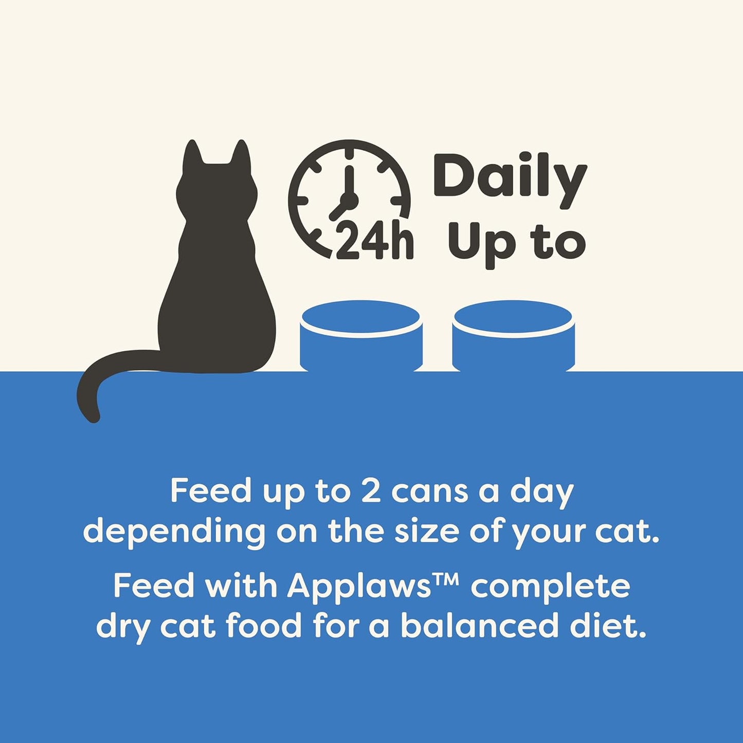 Applaws Natural Wet Kitten Food in Broth, Limited Ingredient Canned Wet Kitten Food, No Additives, Made with Natural Ingredients, Tuna Fillet & Salmon in Broth (24 x 2.47oz Cans)