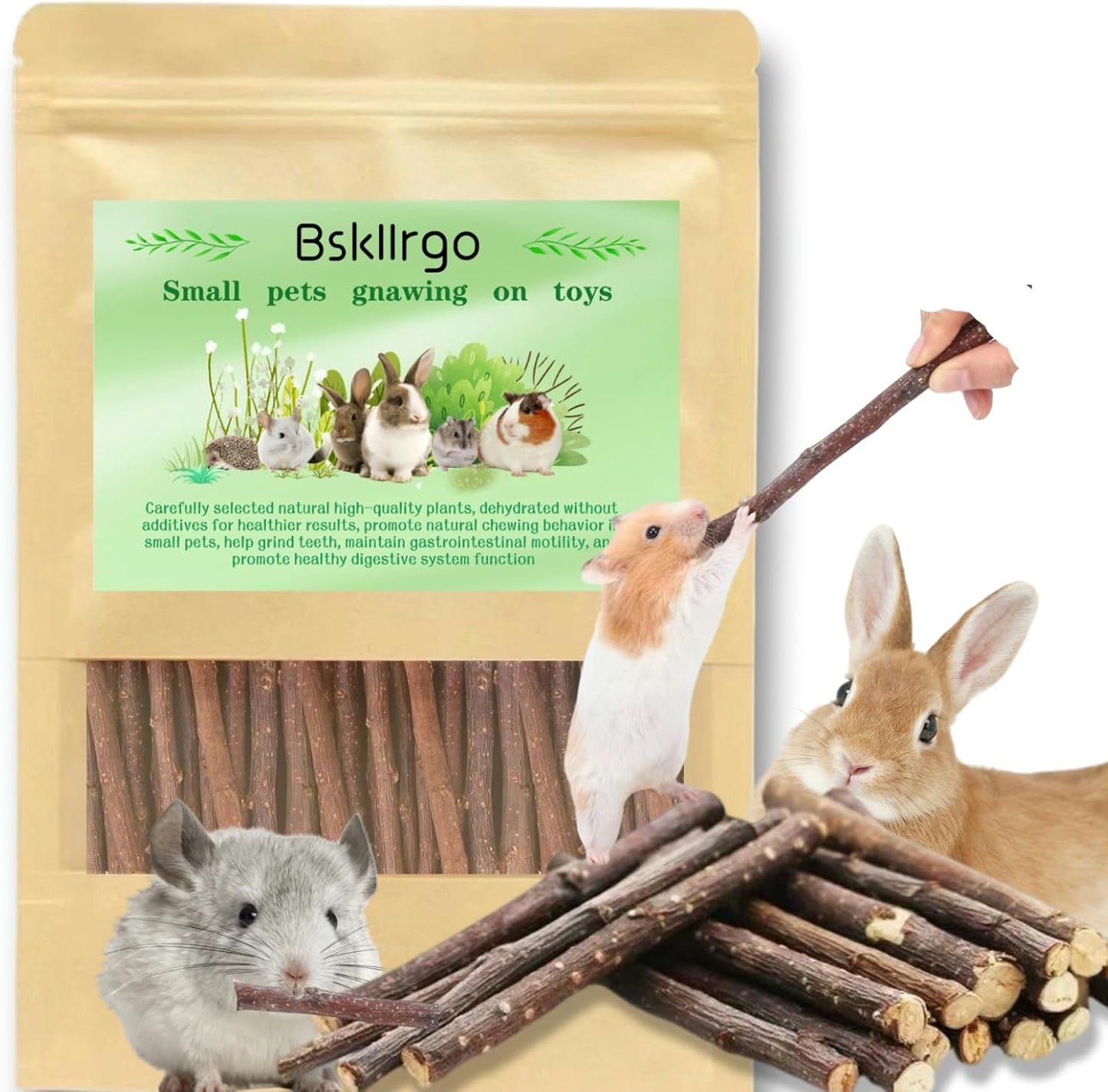 Rabbit Apple Stick Chewing Toy (Small)