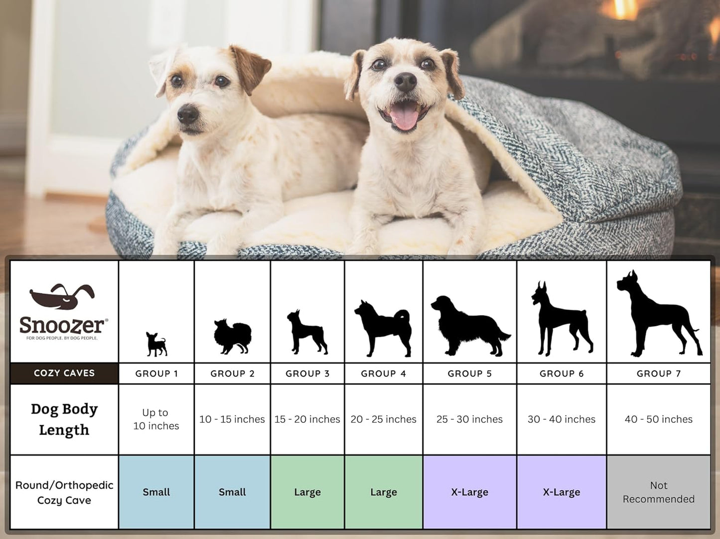 Snoozer Luxury Microsuede Cozy Cave Pet Bed, Show Dog Collection, Small, Merlin Pewter