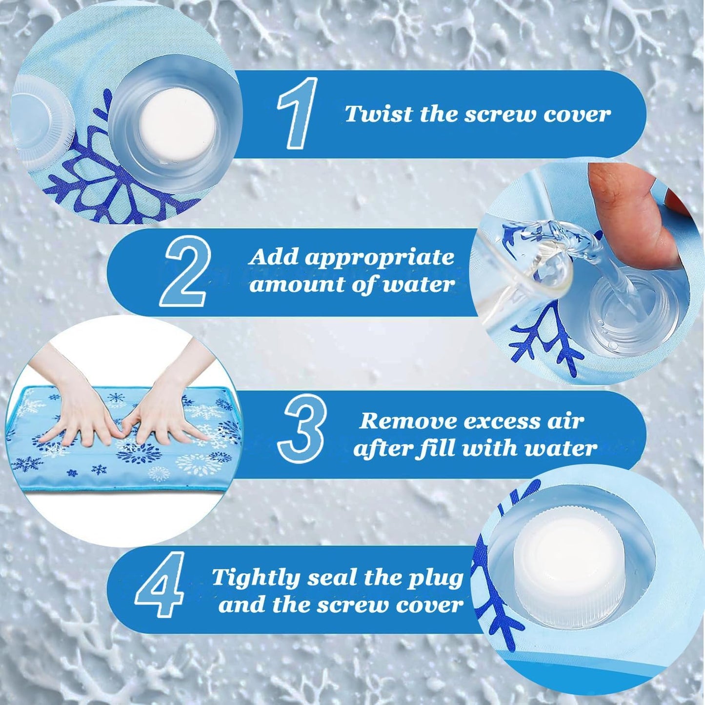 Dog Cooling Mat, Cooling Mat for Dogs & Cat, Provides Instant Relief for Small, Medium, Large Dogs, Washable, Non-Slip Design, Perfect for Hot Summer Days to Keep Pets Comfortable(M 19.6''*23.6'')