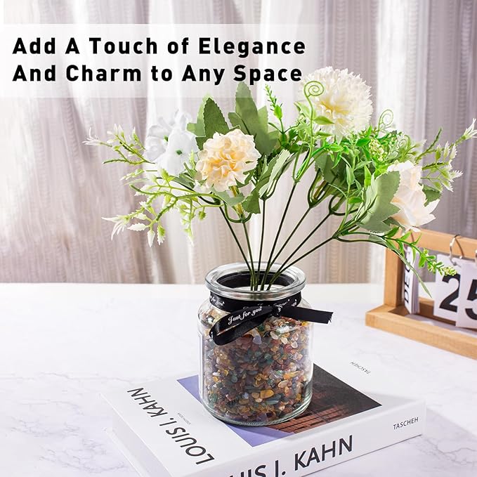 Colorful Agate Crystal Stones Crushed Quartz Chips Bulk 3 Lb, Natural Polished Tumbled Gemstones Gravel Rocks for Aquarium, Garden and Home Decoration