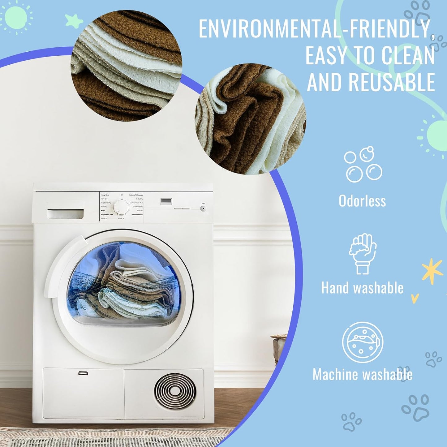 Pet Snuffle Ball, Puzzle Sniffing Interactive Dog Ball for Blind Dogs Training Stress Relief Dog Enrichment Toys Treat Machine Washable (15cm, Milk Tea Brown)