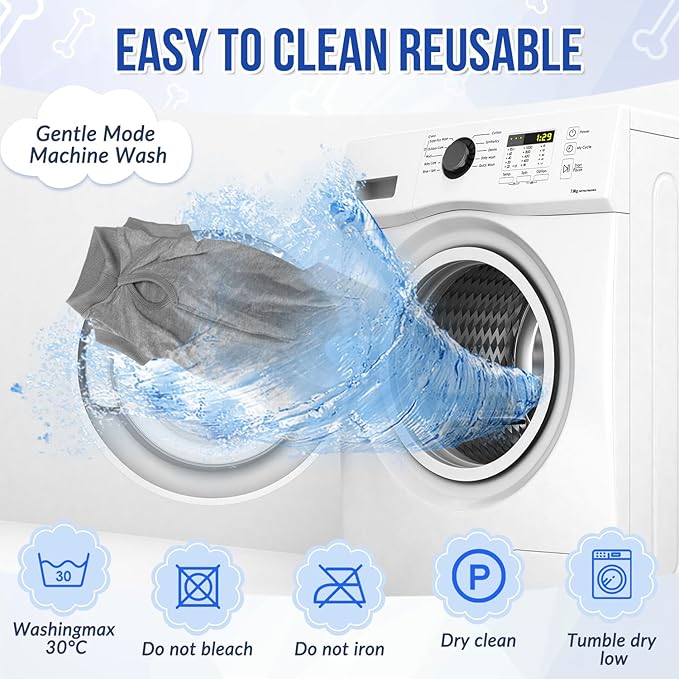 Lukovee Recovery Suit for Dogs, Onesie Surgery Recovery Suit for Female Male Dogs, Abdominal Wounds Cone E-Collar Alternative Prevent Licking Spay Recovery Suit (Grey,Large)