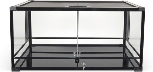 Zilla QuickBuild Reptile 40 Gallon Glass Terrarium Habitat with Swing Door For Geckos, Snakes, Lizards, Frogs, Turtles, and Tortoises, 36" x 18" x 18"